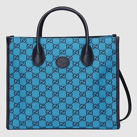 GUCCI 구찌 GG 멀티컬러 스몰 토트백 blue 659983 2UZAN 4487