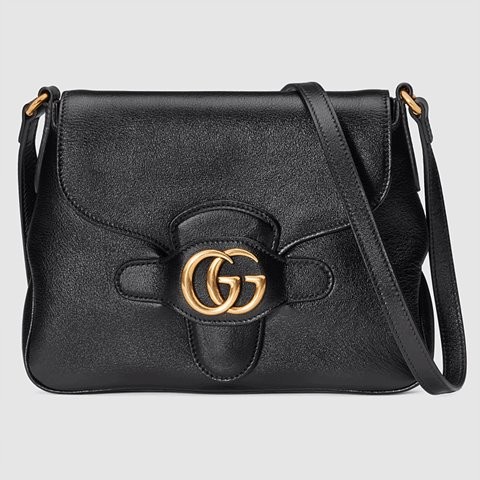 GUCCI 구찌 더블 G 디테일의 스몰 메신저백 black 648934 1U10T 1000