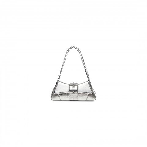 [Premium] BALENCIAGA 발렌시아가 스트랩 LINDSAY 스몰 숄더백 실버 701141210C78110