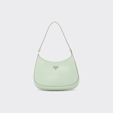 [Premium] PRADA 프라다 클레오 브러시드 가죽 숄더백 아쿠아 1BC499_ZO6_F0934_V_OOO