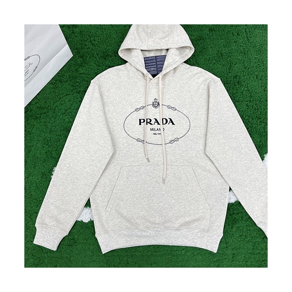 프라다 로고 자수 드로스트링 후드XS-L-레플리카 사이트 쇼핑몰 RSMALL
