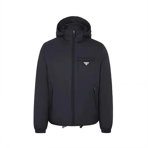 프라다 삼각로고 리나일론 후드 패딩 자켓 S-XL