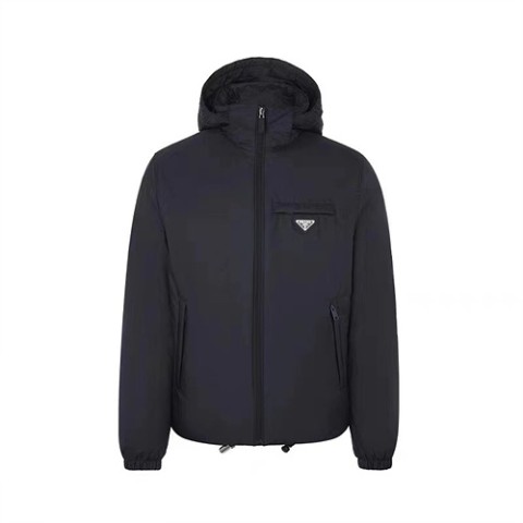 프라다 삼각로고 리나일론 후드 패딩 자켓 S-XL