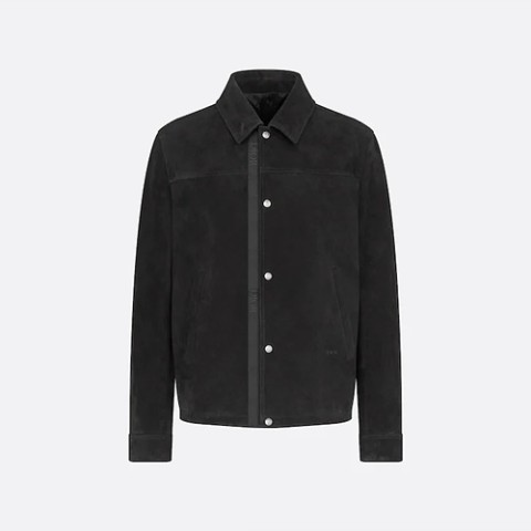 디올 스웨이드 오버셔츠 자켓 블랙 S-XL