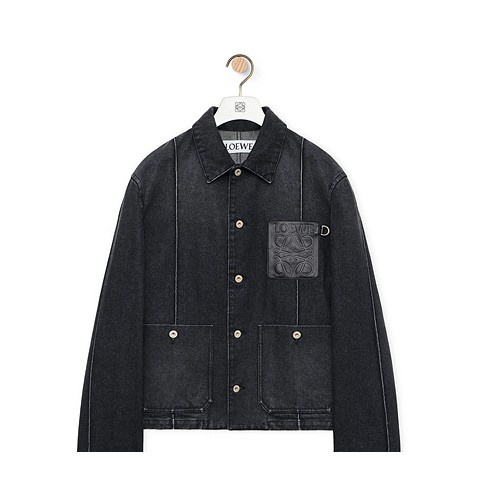 로에베 아나그램 데님 자켓 블랙 S-XL